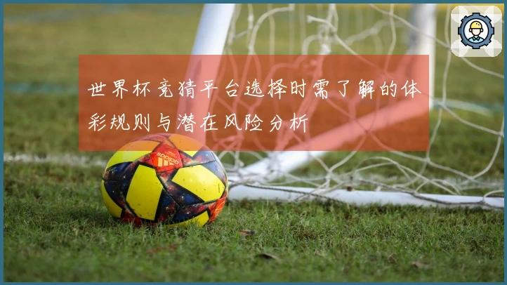 世界杯竞猜平台选择时需了解的体彩规则与潜在风险分析