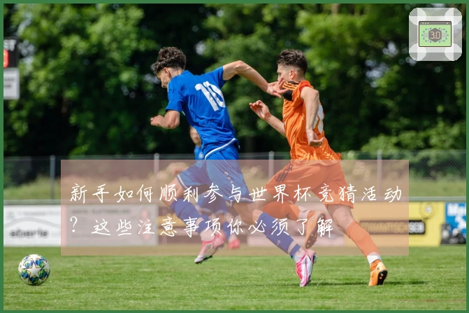 新手如何顺利参与世界杯竞猜活动?这些注意事项你必须了解
